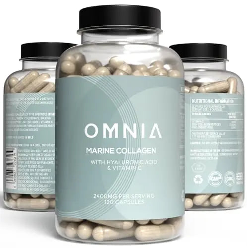 Omnia Marine Collagen Capsules 2400mg for Women & Men with Type I Collagen OMNIA Au supplements