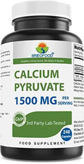 Brieofood Calcium Pyruvate 1500mg per Serving - 240 Vegetarian Capsules Brieofood Au supplements