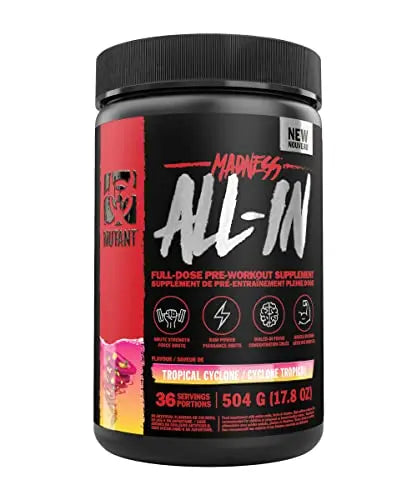 Mutant | Madness and Madness All-in | Double Pre-Workout Bundle | Fruit Punch and Melon Mutant Au supplements