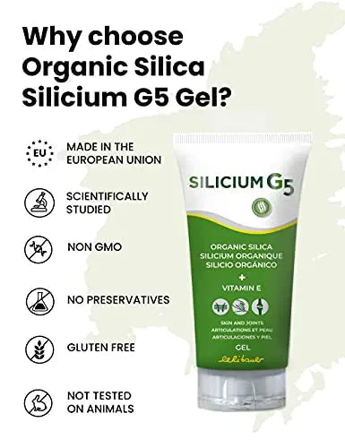 SILICIUM G5 Gel | Transdermal Silica Supplement for Skin Application and Dermal Absorption SILICIUM G5 Au supplements