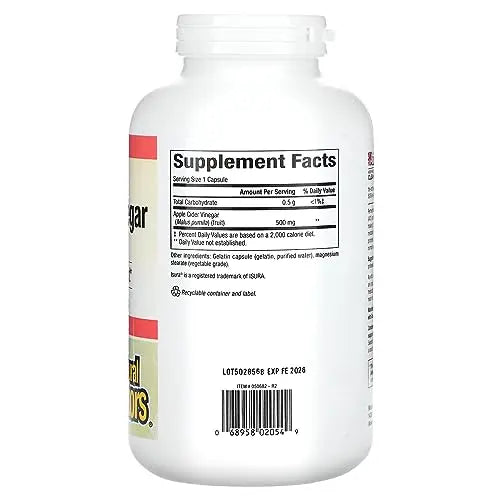 Natural Factors, Apple Cider Vinegar Capsule, Supports Digestion and Weight Management Natural Factors Au supplements