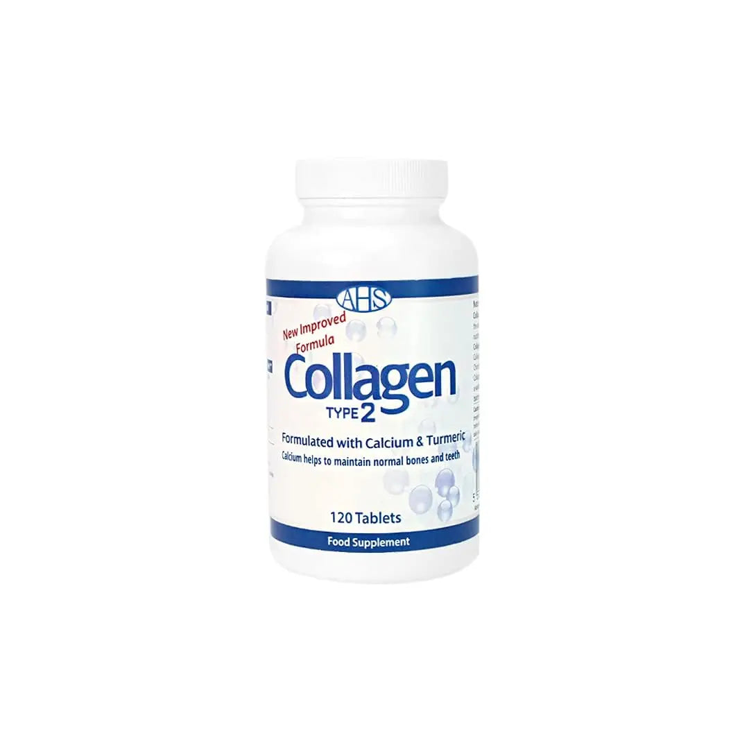 AHS Collagen Type 2 120 Tablets - 4500MG Per Day - Formulated with Calcium and Turmeric AHS Au supplements