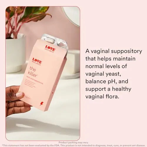 Love Wellness Womens Vaginal Suppository Duo, The Killer & Flora Power Love Wellness Au supplements