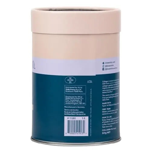 Dose & Co Marine Collagen Peptides with Vitamin C, Unflavoured - 221g Powder Supplement DOSE & CO Au supplements