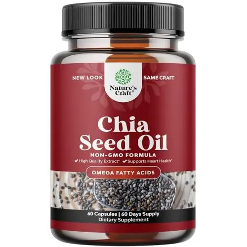 Potent Chia Seed Extract Pills for Men and Women Natural Supplement for Weight Loss Natures Craft Au supplements