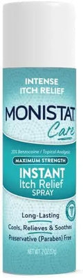 Monistat Instant Itch Relief Spray for Women, Maximum Strength Feminine Itch Care, 2 oz (Pack of 2) Monistat Au supplements