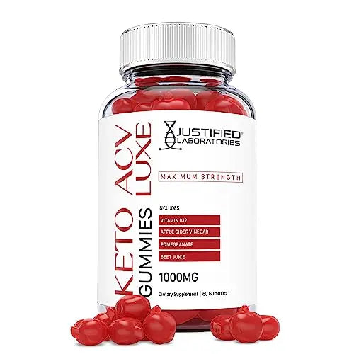 Justified Laboratories Luxe Keto ACV Gummies 1000MG with Pomegranate Juice Beet Root Justified Laboratories Au supplements