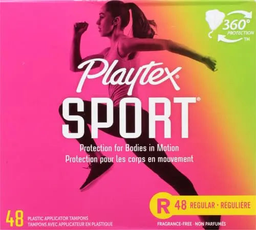 Playtex Sport Tampons, Regular Absorbency, Fragrance-Free - 48ct (Packaging May Vary) PLAYTEX Au supplements