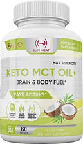 Slim Heat Keto MCT Oil Capsules with C8 & C10 - Fast Acting Ketosis Brain & Body Fuel Slim Heat Au supplements