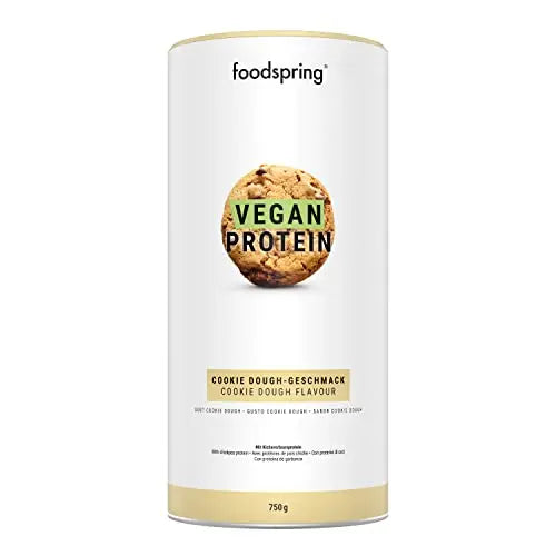 foodspring Vegan Protein Cookie Dough - 21g Protein per Shake to Build Muscle, B12, B6, folic Acid foodspring Au supplements