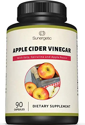 Sunergetic Premium Apple Cider Vinegar Capsules – Includes Apple Pectin, Spirulina Sunergetic Au supplements