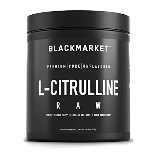 BlackMarket RAW L-Citrulline - Workout Powder Drink Mix for Men & Women, Improve Blood BlackMarket Au supplements
