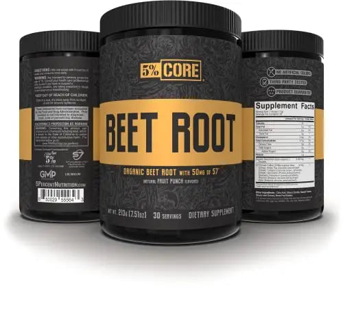 5% Nutrition Core Beet Root | Nitric Oxide Organic Beet Root Powder Pre Workout Additive 5% Nutrition Au supplements