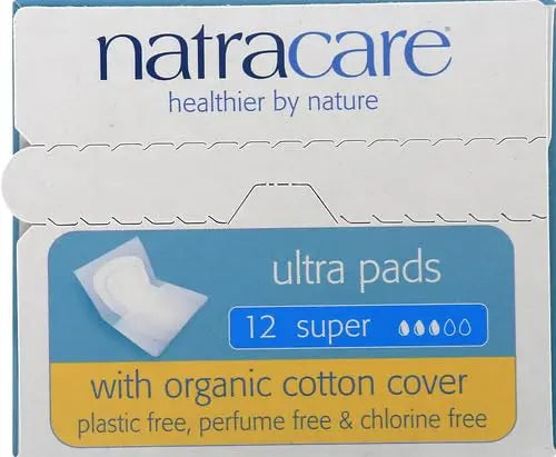 Natracare Pads Ultra Super Wings, 12 ct NATRACARE Au supplements