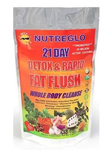 nutreglo 21 Day Rapid Detox and Fat Flush, All Natural Detox Cleanse Drink, Blood Detox Nutreglo Au supplements