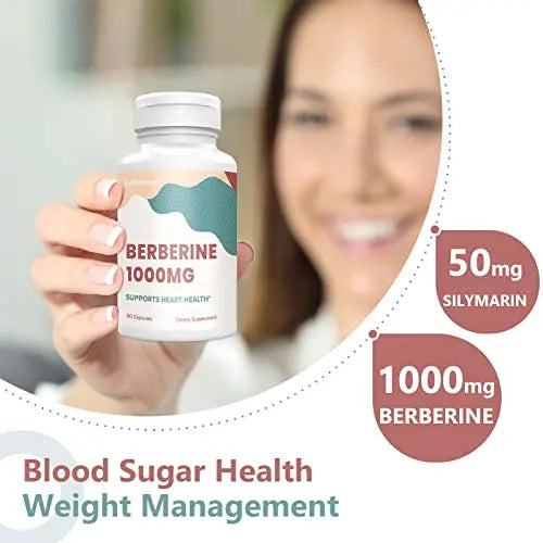 KoNefancy Berberine 1000mg with Silymarin,High Absorption Berberine HCL Supplements KoNefancy Au supplements