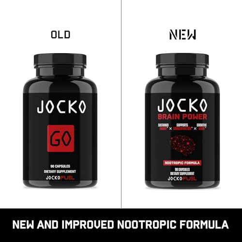 Jocko Fuel Brain Power - Nootropic Dietary Supplements for Memory & Focus wiht L Theanine, L Carnitine- Energy & Focus Supplement (90 Capsules) Jocko Fuel Au supplements