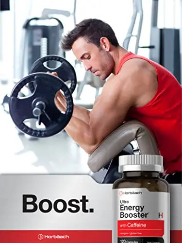 Ultra Energy Supplement | 120 Capsule Pills | with Caffeine & Vitamin B12 | Daily Energy Booster Horbäach Au supplements
