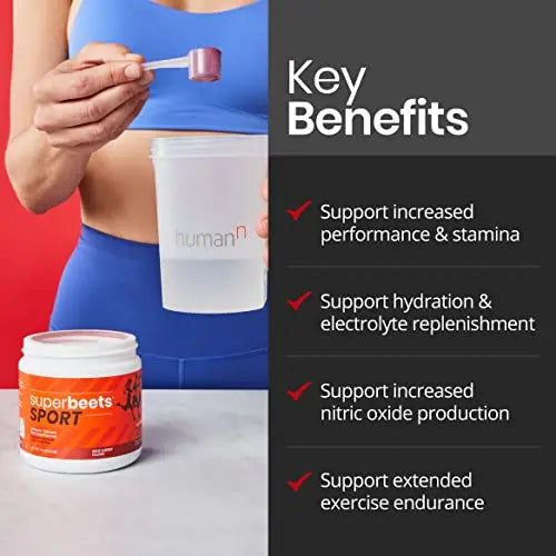 humanN SuperBeets Sport Pre Workout Powder – NSF Certified for Sport – Caffeine Free humanN Au supplements