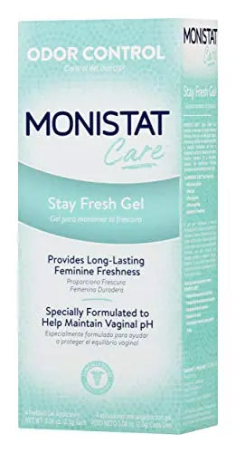 Monistat Stay Fresh Gel, Odor Eliminating Gel for Feminine Care, Fragrance Free Vaginal Gel, Prefilled Monistat Au supplements