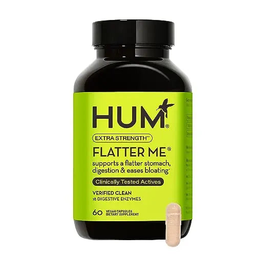 HUM Flatter Me Supplement for Daily Bloating - 18 Full Spectrum Digestive HUM Au supplements