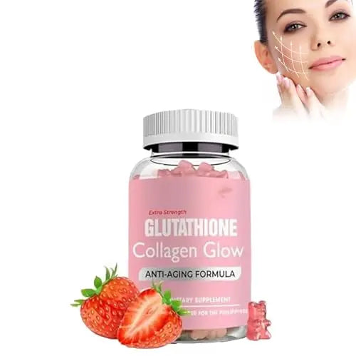 Glutathione Collagen Gummies,Glutathione Collagen Glow Gummies for Dark Spot,60 Pieces Pelinuar Au supplements