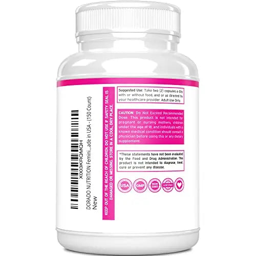 Vaginal Moisturizer & Vaginal Dryness Supplement (150 Capsules) Support Vaginal Wetness & Health DORADO NUTRITION Au supplements