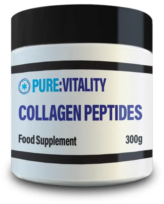 Pure Vitality : Bovine Collagen Peptides (300g) - 30 Servings - UK GMP Certified Manufacturer Pure Vitality Au supplements
