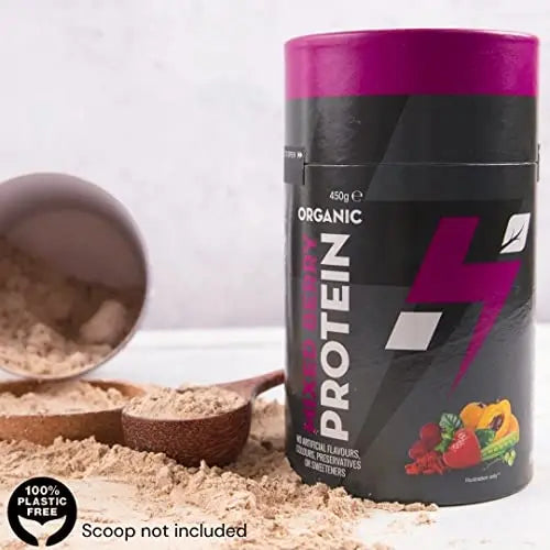 Hylife Nutrition - Organic Protein Powder - Mixed Berry Vegan Protein Powder (450g - 15 Servings) Hylife Nutrition Au supplements