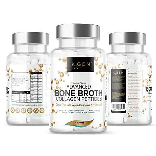 Pure Bone Broth Collagen Supplement Capsules Grass Fed Advanced Blend of Multi Collagen K GEN rejuvenation nutrition Au supplements