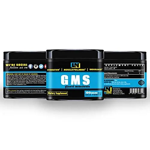 LiveLong Nutrition Glycerol Monostearate GMS Powder - Hydration, Endurance, Muscle LiveLong Nutrition Au supplements
