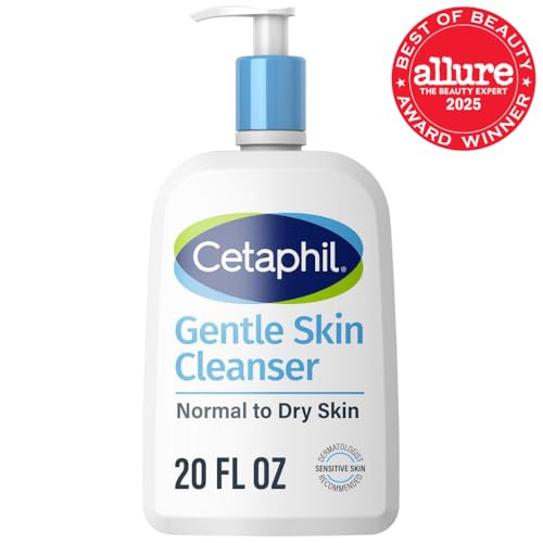 Cetaphil Face Wash, Hydrating Gentle Skin Cleanser for Dry to Normal Sensitive Skin, 20 oz