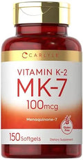 Carlyle Vitamin K2 Supplement 100mcg | K2 MK7 | 150 Softgels | Non-GMO Carlyle Au supplements