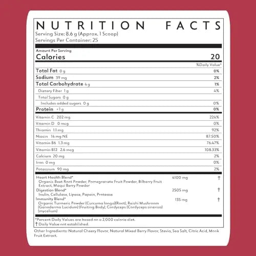 Natrava Beets+ | Organic Beet Root Powder, Vitamins, and Prebiotics | Supports Healthy Natrava Au supplements