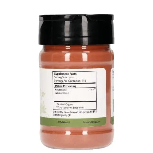 Banyan Botanicals Manjistha Powder, Spice Jar - USDA Organic - Rubia cordifolia - Cleanses Banyan Botanicals Au supplements