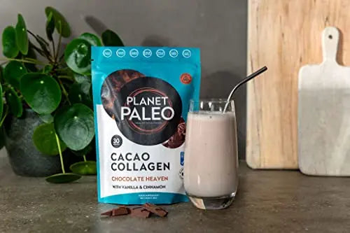 Planet PaleoCacao Collagen Powder (285g, 30 Servings) - MSC Certified, Wild Caught Marine Collagen Planet Paleo Au supplements