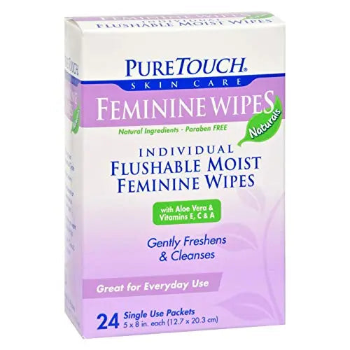 Puretouch Feminine Wipes Flushable - 24 Wipes PureTouch Au supplements