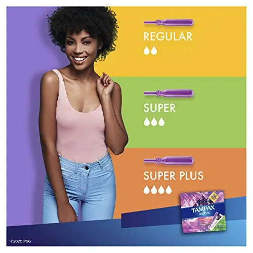 Tampax Radiant Tampons, Super Absorbency, With Leakguard Braid, Unscented, 28 Count Tampax Au supplements
