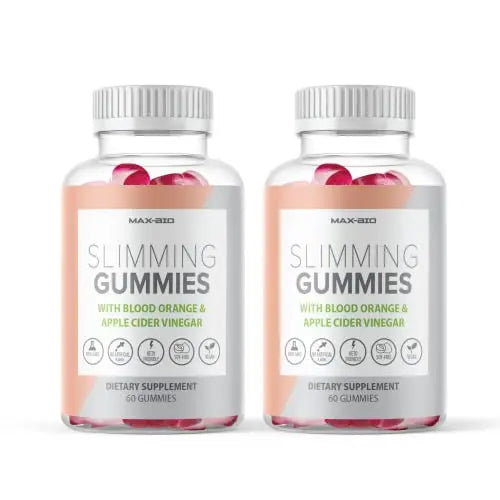 (Official 2 Pack) Slimming Gummies It Works with Apple Cider Vinegar and Sicilian Blood Orange Extract Max-Bio Au supplements