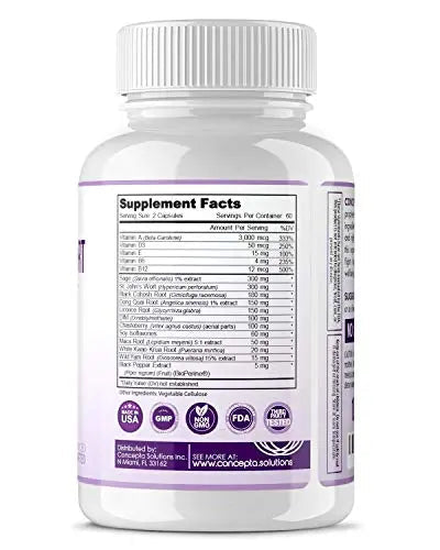 Menopause Relief Supplement Weight Management - Natural Support & Energy, Hormonal Concepta Solutions Au supplements