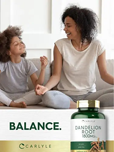 Carlyle Dandelion Root Capsules 1800mg | 300 Count | Non-GMO, Gluten Free Carlyle Au supplements