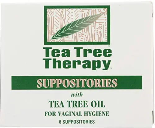 Tea Tree Therapy Vaginal Suppositories with Oil, 6 Count, White Tea Tree Therapy Au supplements