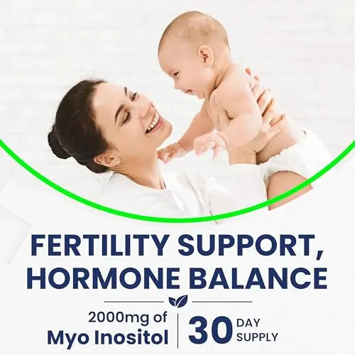 Inositol Supplement Myo-Inositol & D-Chiro Inositol 120 Capsules 2000mg 40:1 Ratio High Vita Miracle Au supplements