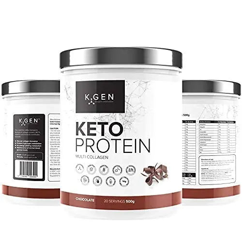 K-GEN™ Keto Collagen Protein Powder Natural Multi Collagen Chocolate Blend, Coconut MCT Vitamin C+B6 K GEN ketogenic enhancement Au supplements