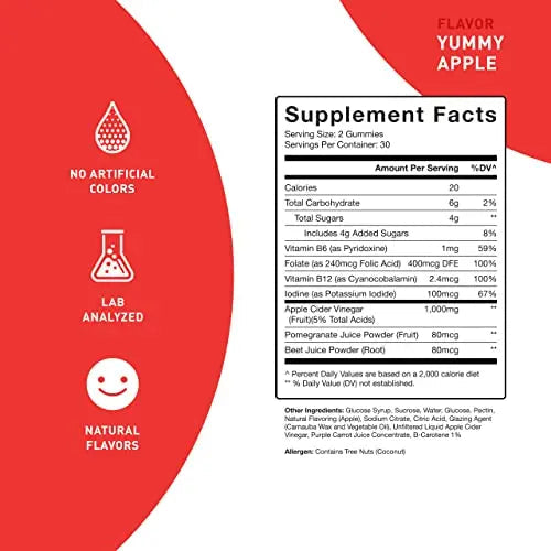 PUREFINITY Apple Cider Vinegar Gummies – Raw, Natural, Unfiltered ACV from The Mother PUREFINITY Au supplements