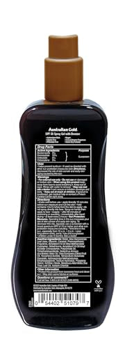 Australian Gold Spray Gel Sunscreen with Instant Bronzer SPF 50, 8 Ounce | Moisturize & Hydrate Skin
