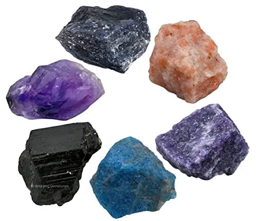 Weight Loss Crystals and Stone Sets Manifestation, Set of 6 Black Tourmaline, Amethyst Amazing Gemstone Au supplements