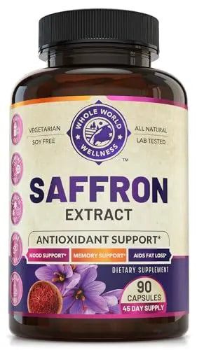 100% Pure Saffron Extract - Metabolism Booster & Natural Appetite Suppressant for Weight Loss WHOLE WORLD WELLNESS Au supplements
