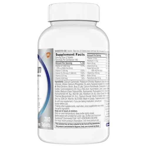 Centrum Minis Silver Multivitamin for Men 50 Plus, Multivitamin/Multimineral Supplement, Vitamin D3, B-Vitamins and Zinc, Non-GMO Ingredients, Supports Memory Centrum Au supplements
