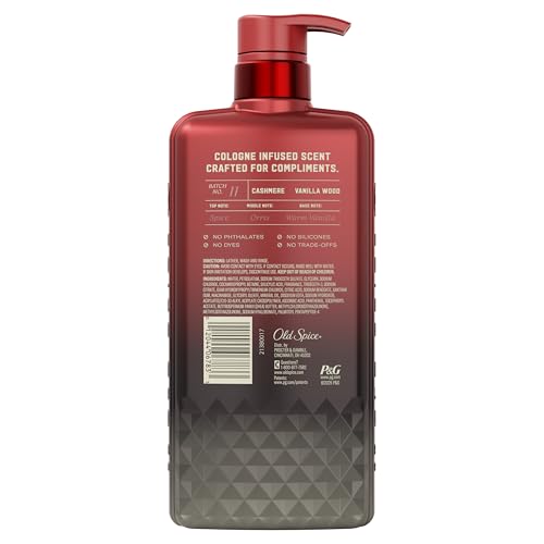 Old Spice Body Wash for Men, The Spice Alchemist Collection, 24/7 Cologne Infused Hydration, No Trade Off Formula